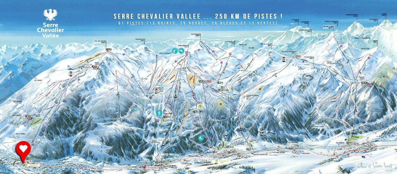 Briancon - Serre Chevalier 1200 - Joli Appartement - Face Aux Pistes En Centre Ville Екстер'єр фото